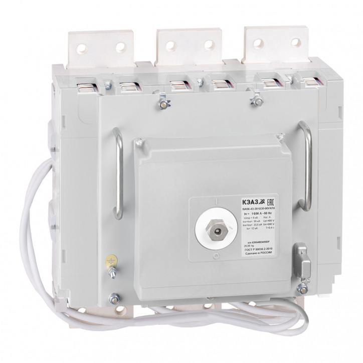Выключатель автоматический ВА56-43-304730-2000А-690AC-НР230AC/220DC-ПЭ230AC-УХЛ3-КЭАЗ
