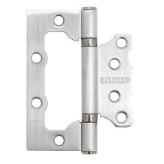 АЛЛЮР 100х75 2BB SCP БЛИСТЕР 2,5мм мат.хром Петля накладная без врезки 2 шт (50,25)