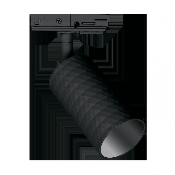 Светильник светодиодный трековый на шинопровод до 50W ДПО-50Вт черный под лампу GU10 Jazzway Светильник светодиодный трековый на шинопровод до 50W ДПО-50Вт черный под лампу GU10 Jazzway