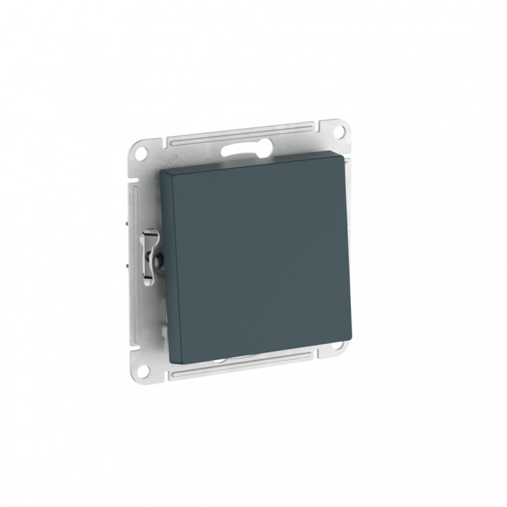 ATLASDESIGN 1-клавишный ПЕРЕКЛЮЧАТЕЛЬ, сх.6, 10АХ, быстрозажимные клеммы, ИЗУМРУД