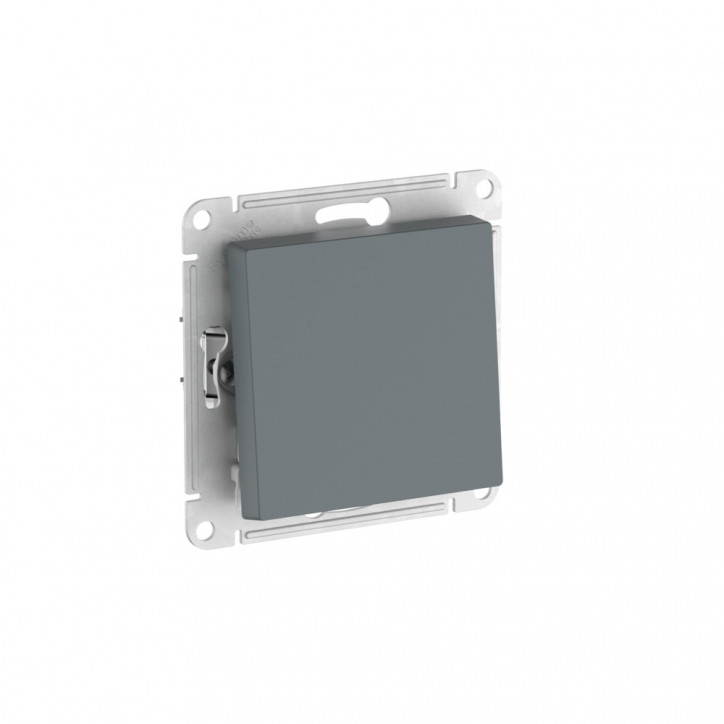 ATLASDESIGN 1-клавишный ПЕРЕКЛЮЧАТЕЛЬ, сх.6, 10АХ, быстрозажимные клеммы, ГРИФЕЛЬ