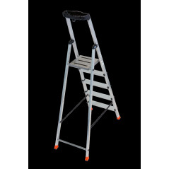 Стремянка складная SAFETY 5 ступеней с полочкой