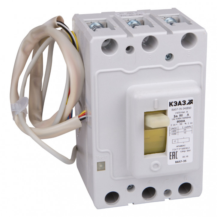 Выключатель автоматический ВА57-35-341810-160А-2000-690AC-НР400AC-УХЛ3 Выключатель автоматический ВА57-35-341810-160А-2000-690AC-НР400AC-УХЛ3