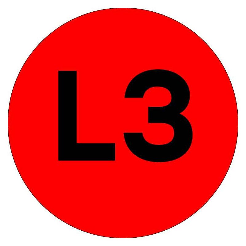 Наклейка L3 d-20мм PROxima
