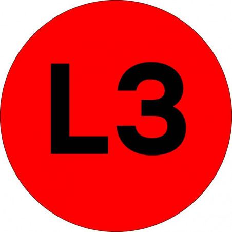 Наклейка L3 d-20мм PROxima
