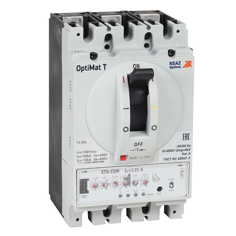 Выключатель автоматический OptiMat T125L ETN 32A 3P