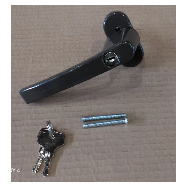 Ручка с ключом д/пласт.окон SWH-T 37.1(02) 8019 корич. (50,10)