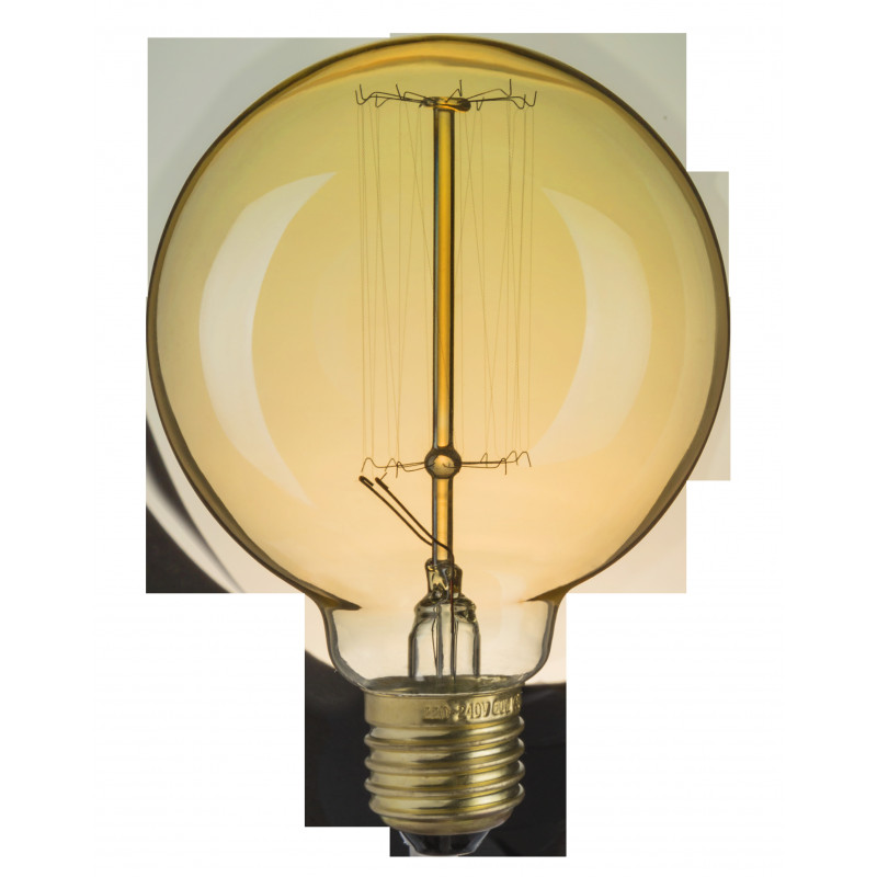 Лампа накаливания декоративная 60вт G95 230в Е27 винтаж