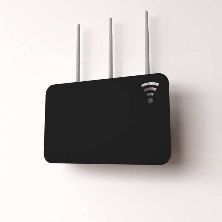 Держатель для хранения роутера. с регулировкой размеров. настенный. черный