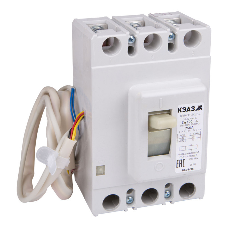 Выключатель автоматический ВА04-36-331110-250А-750-690AC-УХЛ3-