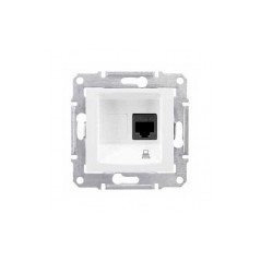 Sedna Розетка компьютерная RJ45 категория 5e в рамку белая