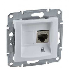 Sedna Розетка компьютерная RJ45 категория 5e в рамку белая