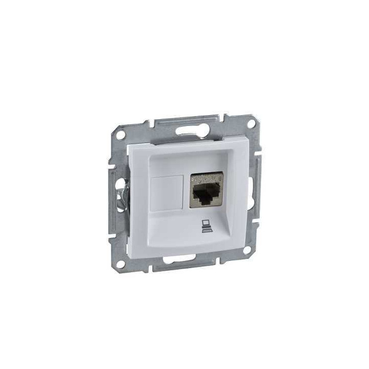 Sedna Розетка компьютерная RJ45 категория 5e в рамку белая