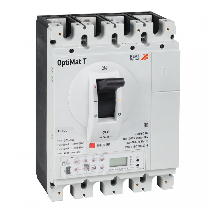 Выключатель автоматический OptiMat T125L ETN 125A 4P