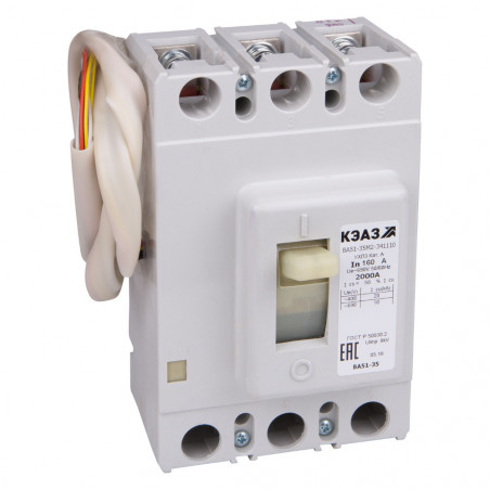 Выключатель автоматический ВА51-35М3-331810-400А-2500-690AC-НР24AC/DC-УХЛ3-