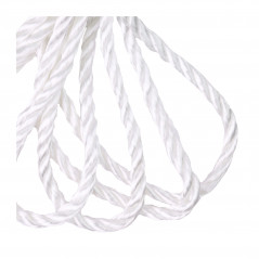 Веревка крученая капроновая 3-х прядная 6 мм х 20 м, р/н-375 кгс