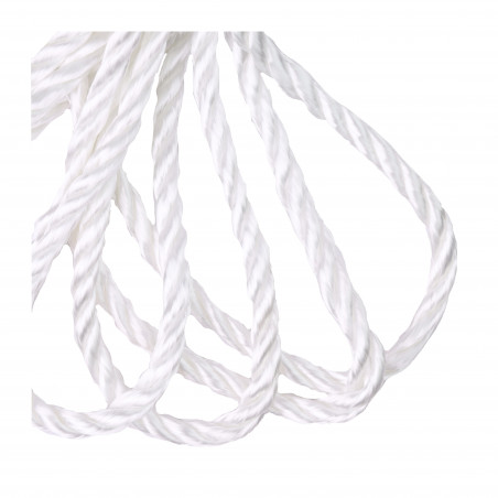 Веревка крученая капроновая 3-х прядная 6 мм х 20 м, р/н-375 кгс
