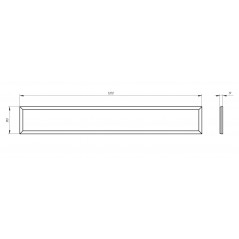 Светильник светодиодный ДВО/ДПО SPO-7-50-6K-P 50Вт 5040Лм 6500К 1200х180 призма