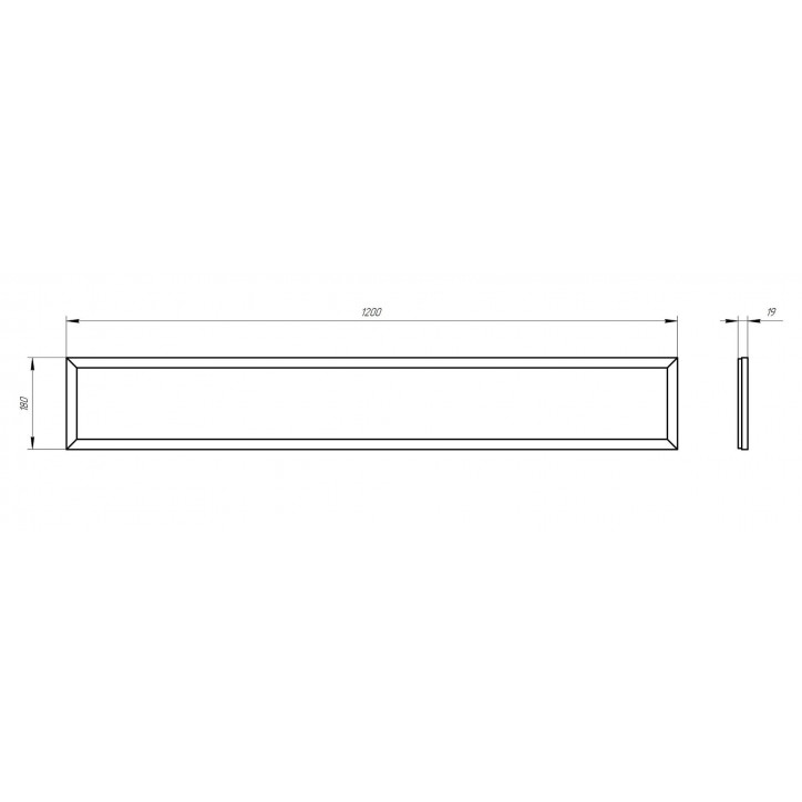 Светильник светодиодный ДВО/ДПО SPO-7-50-6K-P 50Вт 5040Лм 6500К 1200х180 призма Светильник светодиодный ДВО/ДПО SPO-7-50-6K-P 50Вт 5040Лм 6500К 1200х180 призма