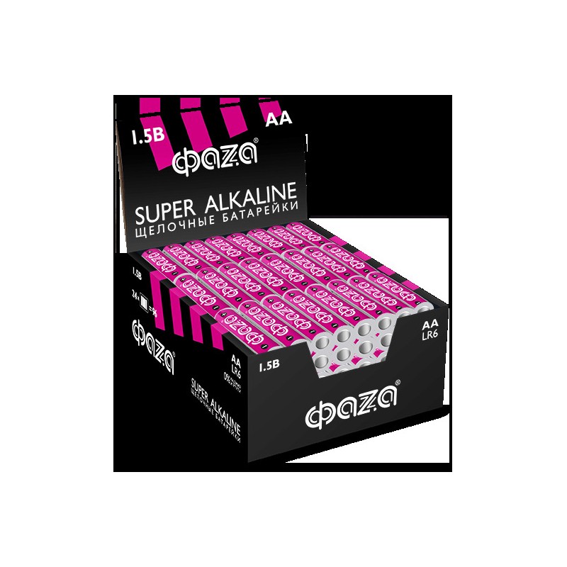 Элемент питания алкалиновый, LR 6(АА) Super Alkaline 4шт