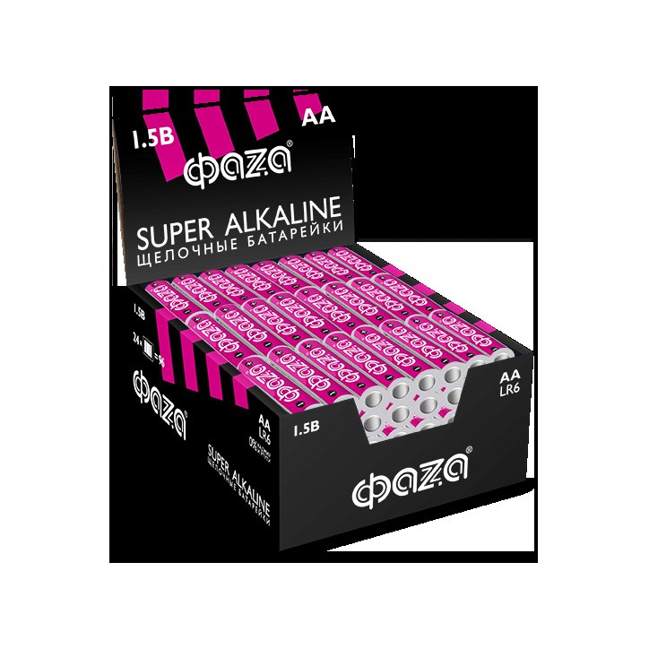 Элемент питания алкалиновый, LR 6(АА) Super Alkaline 4шт