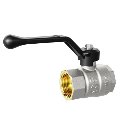 Кран шаровый латунный никелированный 11б27п1 Ду50 Ру25 (2') ВР/ВР рычаг