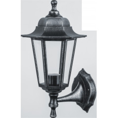 Светильник NOF-PG33-004-IP44-E27 6 граней, черный под серебро