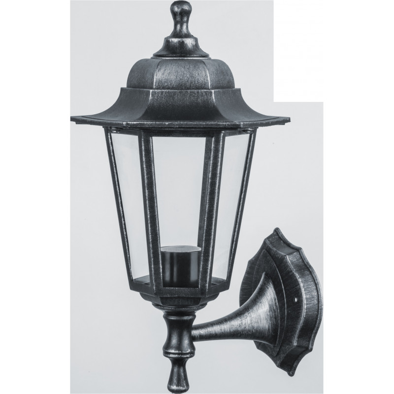 Светильник NOF-PG33-004-IP44-E27 6 граней, черный под серебро