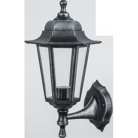 Светильник NOF-PG33-004-IP44-E27 6 граней, черный под серебро