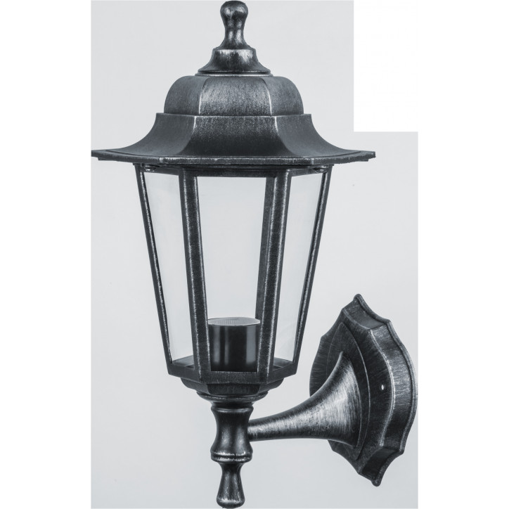 Светильник NOF-PG33-004-IP44-E27 6 граней, черный под серебро