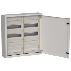 TITAN 5 Корпус металлический ЩРн-72 (2х36) 585х570х140мм IP31 серый (одна дверь) IEK