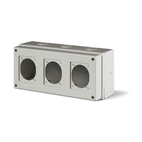 Корпус 3 поста с основанием 70х87мм M150