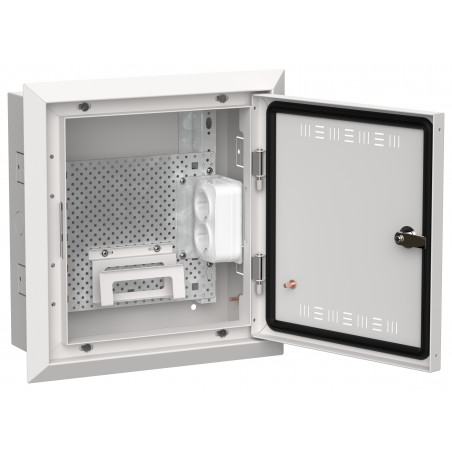 TITAN 5 Корпус мультимедиа ЩРв-12 (1х12) 380х365х130мм IP30 белый IEK