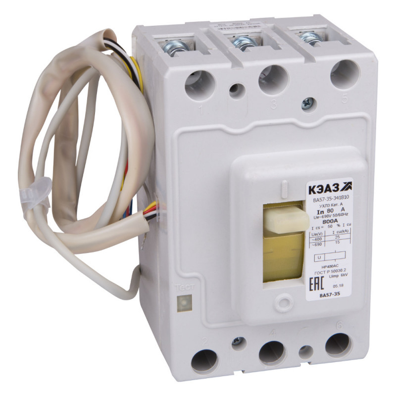 Выключатель автоматический ВА57-35-344710-250А-1000-690AC-НР400AC-УХЛ3