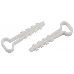 Дюбель-хомут для плоского кабеля 5-10 мм белый (10 штук) NO-224-563