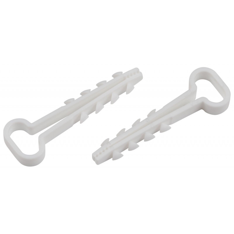 Дюбель-хомут для плоского кабеля 5-10 мм белый (10 штук) NO-224-563