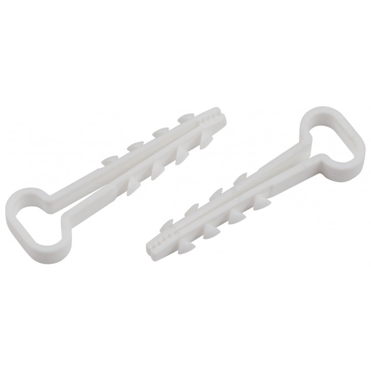 Дюбель-хомут для плоского кабеля 5-10 мм белый (10 штук) NO-224-563 Дюбель-хомут для плоского кабеля 5-10 мм белый (10 штук) NO-224-563