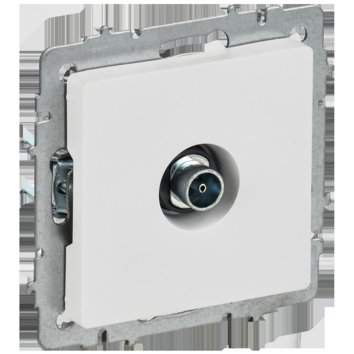 BRITE Розетка TV оконечная РТВ11-0-БрАБ арктический белый IEK BRITE Розетка TV оконечная РТВ11-0-БрАБ арктический белый IEK