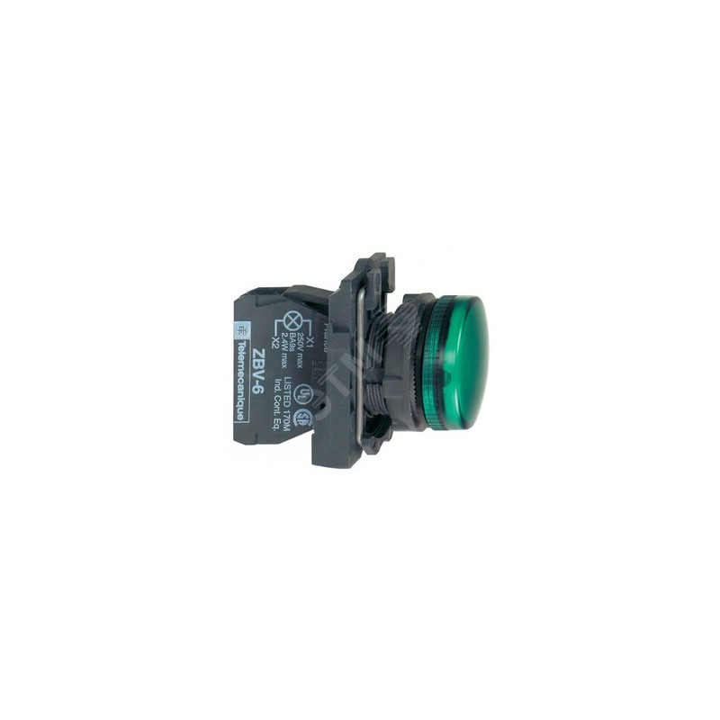 Лампа сигнальная 22мм 230/240V зеленая