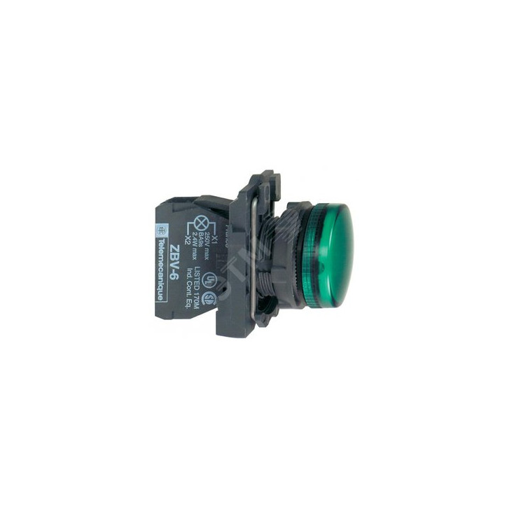 Лампа сигнальная 22мм 230/240V зеленая