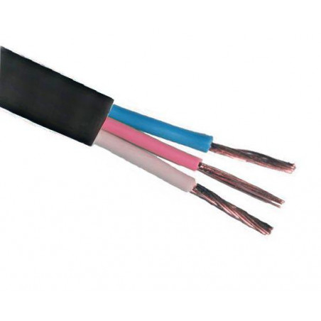 Шнур соединительный ШВВП 3х0.75 черный