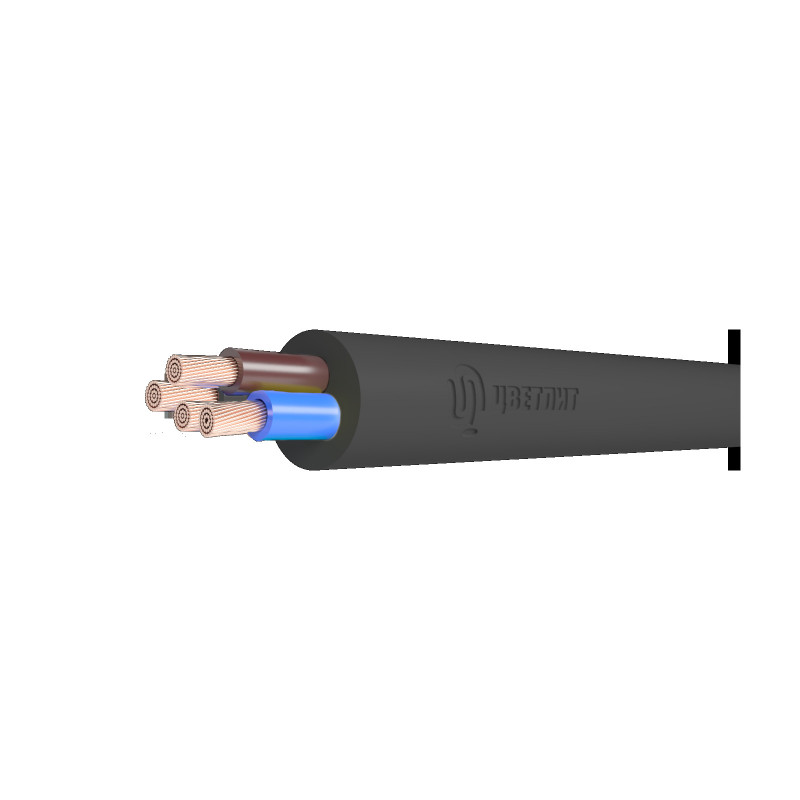 Провод ПВС 4х10 черный