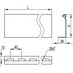 Перегородка SEP L3000 H80