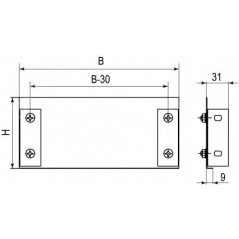 Пластина торцевая TC 100х100