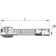 Муфта гибкая труба-коробка 16 мм IP65
