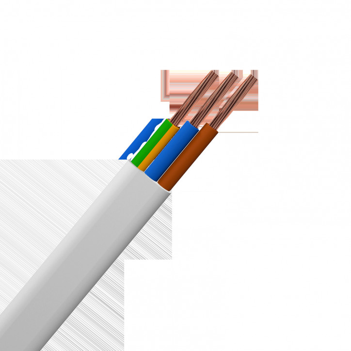 Шнур ШВВП 3x0,75 белый