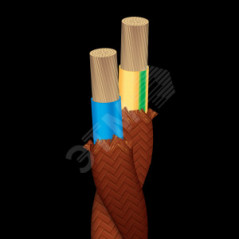 Ретро-провод ПуГВо 2х1.5  коричневый