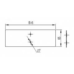 Накладка CGB для лотка основание 100мм цинк-ламельная (аналог горячеоцинкованный)