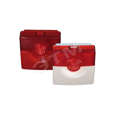 Оповещатель светозвуковой ОПОП 124-7 12В (корпус красный)