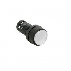 Кнопка с фиксацией с подсветкой OptiSignal Compact D22 C7-PHL-B101 белая 1НЗ 24 В AC/DC XB7NJ01B2